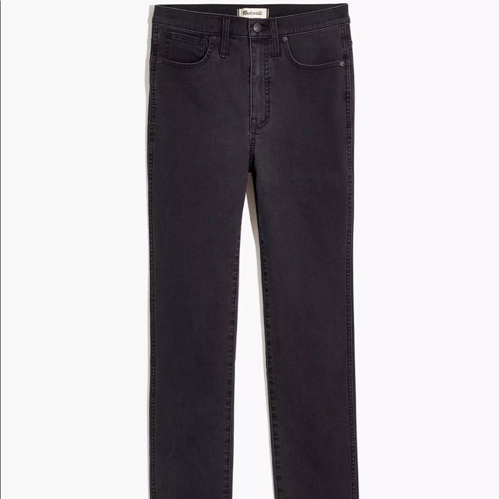 Madewell Stovepipe Jeans in Banberry Wash raw hem edition